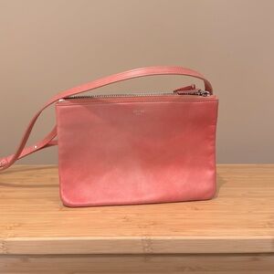 Celine Pink Ombre small trio bag
